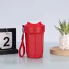 Nueva Taza de Café Octagonal Antideslizante Lanyard para Viajes de Oficina Termo para Coche Sellado a Prueba de Fugas de Vacío Taza de Bebida Directa