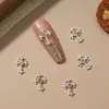 Accesorios para Uñas con Cruz de Encaje Retro Transfronterizos Decoraciones Oscuras para Uñas con Cruz de Metal y Pedrería Accesorios para Uñas