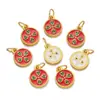 Aleación Cinco Vías Dios de la Riqueza Colgante Joyería DIY Ojo de Buda Colgante Gota de Aceite Estilo Tíbet Pulsera Collar Accesorios Mayoreo