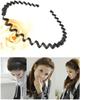 Corea del Sur lavado de cara accesorios para el cabello regulares diadema de onda pequeña horquilla Hierro Acero diadema negra 11g