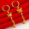 Sudáfrica Sikkim Aretes de Mariposa con Borla Larga para Mujer Vietnam Sagin Aretes Elegantes para Mujer Regalo de Aretes Simple