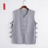 Chaleco Retro Estilo Chino Delgado de Verano para Hombre Chaleco de Abrigo Tang Estilo Antiguo Chaleco Chaleco Tang Sudadera del Viejo Pekín Sudadera con Capucha Vieja