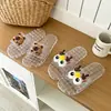 Casa Uso Diário Leve Fashion Elegante Fofo Olhos Grandes Chinelos de Casa Macios Adoráveis Chinelos de Cristal Confortáveis Chinelos Transparentes de PVC