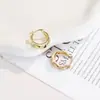 Brincos de Argola Irregulares Minimalistas Versáteis Estilo Ins Brincos para o Dia a Dia Brincos de Nicho de Alta Qualidade Temperamento Fashionável Feminino