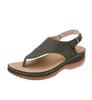 Deseo transfronterizo en stock zapatos de mujer 2021 Nuevas sandalias de mujer con hebilla estilo romano comercio exterior 43 sandalias de talla grande