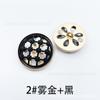 Botón Metálico Shunjie Figura Geométrica Cuadrado Tridimensional Doble Pieza Estilo Chanel Chaqueta de Mujer Hebilla Decorativa Redonda de Aleación