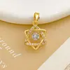 Pingente Não Desbota, Saco da Sorte Coroa Inteligente Acessórios de Joias DIY, Acessórios de Colar Trevo Simples Feminino