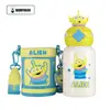 Taza Térmica Oso Estrella Doble Bebida Acero Inoxidable 316 Una Tapa Doble Bebida Boquilla para Beber Directamente Taza de Agua para Bebé Estudiante