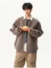 Chaqueta Cardigan de Punto Estilo Minimalista para Hombre Primavera Otoño 2026 Nueva Retro Japonesa Cuello de Béisbol Chaqueta Suéter Tendencia