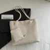 Bolso de Paja Grande de Alta Gama 2025 Nuevo Bolso de Hombro Retro para Mujer Ins Bolso Tote Versátil para Mujer