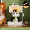 Nuevo Gabinete de Noche de Panda Adornos Grandes de Piso Mesa Lateral Creativa para Dormitorio Infantil Sala de Estar Lateral de Sofá de TV para Hombres y Mujeres