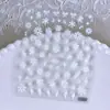 Pegatinas para Uñas con Diseño de Copos de Nieve Navideños Transfronterizas 5D en Relieve Color Blanco Estilo Bola Estilo Simple Ins Pegatinas para Uñas Pegatinas DIY