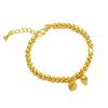 Vietnã areia de ouro das mulheres de duas gerações pulseira de lótus temperamento chinês latão banhado a ouro jóias atacado fornecimento ao vivo