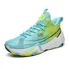 Nuevas Zapatillas de Baloncesto de Moda Transfronterizas Zapatillas de Baloncesto de Dos Colores Botas de Batalla Zapatos Prácticos de Baloncesto para Jóvenes Zapatos para Hombres y Mujeres