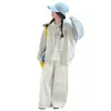 Chaqueta de Béisbol para Niñas 2026 Primavera Nuevo Color Bloqueo Cuello Redondo Bordado de Dibujos Animados Elegante Chaqueta de Primavera y Otoño Top