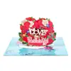 Suministro Directo Transfronterizo Feliz Día de San Valentín Amor Día de San Valentín Bendición Tarjeta de Felicitación 3D