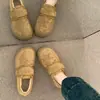 Zapatos de algodón con suela gruesa para mujer, nuevo estilo de invierno 2026, forrados de felpa, adecuados para uso en exteriores, estilo Birkenstock, zapatos de algodón esponjosos y cálidos para mujer
