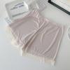 Calça de Segurança Dois em Um Feminina Roupa Íntima de Verão Renda Antibacteriana na Barra Shorts Leves Cintura Alta Boxer
