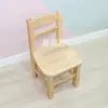 Mesa de arte infantil de madera maciza, mesa para pintar y garabatear en preescolar, juego de mesa y silla de educación temprana, mesa para manualidades y arte, mesa rectangular