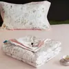 2025 Nuevo Edredón de Verano Enfriador de Lyocell Tencel para Dormir Desnudo Sedoso Edredón de Aire Acondicionado Lavable a Máquina Juego de Edredón Delgado de Cuatro Piezas