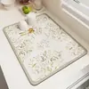 Tapete Drenante Especial para Lavar Louça na Cozinha, Tapete Antiderrapante Isolante Térmico para Tigelas e Pratos para Uso Doméstico e em Restaurantes, Tapete Absorvente para Bancada de Pia