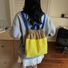 Mochila Versátil Casual Ins de Nicho para Mujer 2025 Nueva Mochila de Lona Mini Pequeña Bolsa Escolar Bolsa Cruzada