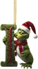 Decoraciones de Letras del Grinch de Amazon Decoraciones Navideñas Adornos para el Árbol de Navidad Decoraciones para Colgar en el Coche Dibujos Animados