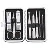 Conjunto de Cortadores de Unha em Estoque Transfronteiriço, Pinças para Cutícula de Aço Inoxidável, Conjunto de Ferramentas para Manicure e Pedicure com 19 Peças, Cortadores de Unha para Dropshipping