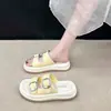 Sandalias de Suela Gruesa para Mujer para Usar en Verano, Nuevo Estilo 2026, Adecuadas para Combinar con Vestidos, Modernas Sandalias de Playa Slip-On