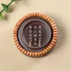 Pulseira de Sândalo Verde 7mm Círculo Único Chinês Joias Masculinas e Femininas Pulseira de Rosário Contas em Forma de Pílula de Sândalo Preto