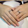 Anel Aberto de Casal Estilo Coreano Anel Simples Prata Esterlina Feminino Masculino Par de Dedo Indicador Anel da Moda Novo