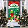 Cubierta de Puerta de Monstruo Peludo Verde Grinch Nuevo Transfronteriza Tela de Fondo Decoración de Atmósfera Cortina de Puerta Navideña Tela Colgante Cubierta de Puerta Tapiz
