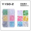 Y150 transfronteiriço quente 6 grades embalado lantejoulas para unhas joias para unhas material DIY feito à mão borboleta formato de coração estrela de cinco pontas