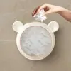 Caja de Almacenamiento para Papel Film, Montaje en Pared sin Taladro, Caja de Almacenamiento Extraíble para Bolsas de Plástico Desechables, Gadget para el Hogar de la Cocina
