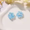 Aretes de camelia de doble capa con cuentas de colores dopamina para DIY de verano, accesorios para orejas, pinzas para el pelo laterales, decoraciones para zapatos y accesorios