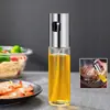 Garrafa Spray de Óleo para Churrasco de Cozinha Doméstica, Óleo Comestível, Frasco Spray de Azeite, Frasco de Óleo com Pressão Atomizadora, Frasco de Óleo de Vidro Transparente