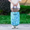 Bolsa de Hombro Plegable Grande de Tela Oxford para Compras en el Supermercado Bolsa de Compras Plegable Bolso Cruzado Bolsa de Almacenamiento Bolsa de Cosméticos