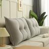 Cheney Veludo Cabeceira Bolsa Macia Encosto Grande Quarto Casal Almofada Dupla Almofada de Encosto Almofada de Sofá de Cama Proteção para a Cintura Removível e Lavável