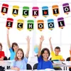 Suministro exclusivo transfronterizo de pancartas de temporada de regreso a clases, decoraciones de fiesta para el aula para la ceremonia de inicio de clases, venta al por mayor de comercio exterior
