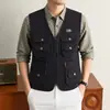 Chaleco acolchado para hombre de otoño e invierno, engrosado, a prueba de viento, transpirable, para deportes al aire libre y ocio, disponible en tallas grandes