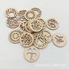Disco hueco de tronco de 30 mm mixto DIY madera artesanías decorativas 20 por paquete
