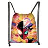 Nuevo paquete de baloncesto portátil de dibujos animados Spider-Man Crossover Universe, productos de poliéster de bolsillo de gran capacidad con cordón ajustable, venta al por mayor