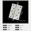 Bisagra de Piano de Apertura Plana de Acero Inoxidable Puerta de Madera Hoja Suelta Plegable Engrosada Bisagra Pesada 204 Silenciosa 304 Accesorios de Ferretería