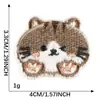 Venta Directa de Fábrica Original Parche Adhesivo de Animales de Dibujos Animados Gatito Accesorios Accesorios para Ropa Parche de Tela Parche