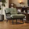 Sillón individual de lujo ligero estilo italiano, diseño vintage wabi-sabi, sofá de ocio de diseñador para el hogar, casa de huéspedes, hotel y uso en reuniones