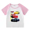 Roupa de Verão Nova Infantil para Menino Roupa de Duas Peças Casual Esportiva Shorts de Ciclismo Camiseta de Manga Curta Shorts