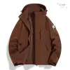 Chaqueta funcional exterior del mismo estilo de Luotuo para mujer, chaqueta de plumón tres en uno, chaqueta de montañismo a prueba de viento e impermeable para otoño e invierno para hombre