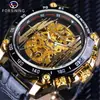 Nuevo Reloj Mecánico Automático Forsining Estilo Europeo y Americano Moda Masculina Casual Corte Hueco Movimiento Mecánico