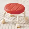 Atacado do Fabricante Banqueta com Rodinha Doméstica Roda Universal Banqueta com Costura Bonita Piso Giratório Baixa para Manicure Pedicure com Bebê Universal
