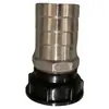 Conector para Accesorios de Barril IBC, Pezón de Válvula de Latón Electrochapado con Doble Rosca Exterior, Grifo de 1/2 Pulgada 3/4 1 Pulgada